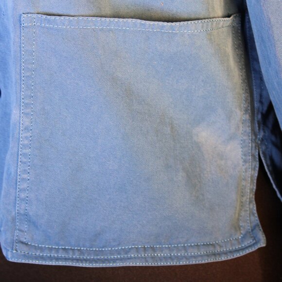 Blue Acorn Jacket with Mandarin/Nehru Collar, Size Medium - Picture 6 of 11